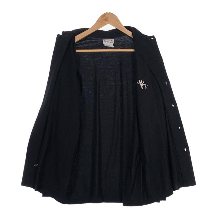 美品 agnes b. HOMME コットンリネン 短丈 ジャケット ブラック ジャケット ｜agnès b. HOMME（オム）｜アニエスベー公式