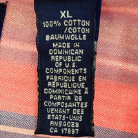 GAP ギャップ OLD ボタンダウン オックスフォード 半袖シャツ ドミニカ共和国製 ストライプ ピンク sizeXL 瑞穂店
