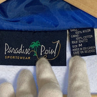 90's Paradise Point パラダイスポイント ナイロン コーチジャケット 刺繡 ワッペン ブルー Size M 福生店