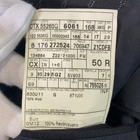 GUCCI グッチ ウール チェーンストライプ シングル3Bジャケット パンツ スーツ ブラック ベルベットカラー Size 50 福生店