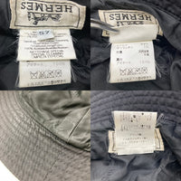 HERMES エルメス ナイロン ジップディテール バケットハット ブラック size57cm 瑞穂店