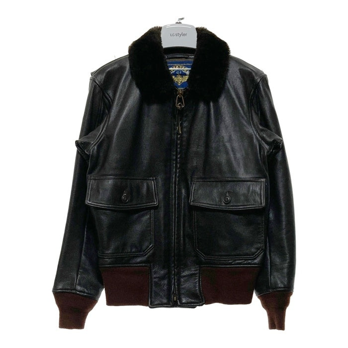 COOPER クーパー TYPE G-1 レザーフライトジャケット ブラック
