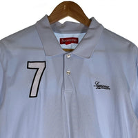 SUPREME シュプリーム 25SS Cursive Polo カーシブポロシャツ 鹿の子 ライトブルー Size M 福生店