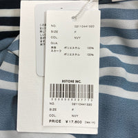 AMERI アメリ 02110441320 STRIPE SCARF BLOUSE ブラウス ネイビー sizeF 瑞穂店