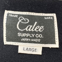 Calee キャリー ドロップショルダー フリース クルーネックトレーナー ブラック Size L 福生店