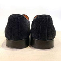Santoni サントーニ スウェード コインローファー ネイビー B33B Size 8 福生店