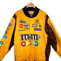 CHASE AUTHENTICS チェイス NASCAR M&M's レーシングジャケット イエロー ブラウン ワッペン リブ Size 2XL 福生店
