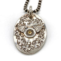 THE FLAT HEAD ザ・フラットヘッド SILVER925 K18インゴッド ネックレストップ シルバー 瑞穂店