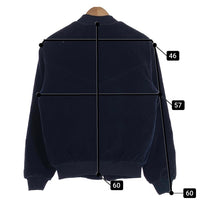 Silver Stone シルバーストーン コーデュロイ ジップアップ リブブルゾン ネイビー 内ボア Size 48 福生店