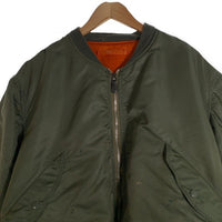70's U.S. ARMY ALPHA INDUSTRIES アルファインダストリーズ AIR FORCE 米空軍 MA-1 L-2B フライトジャケット オリーブ DSA100-74-C-1559 8414-00-817-0596 Size XL 福生店