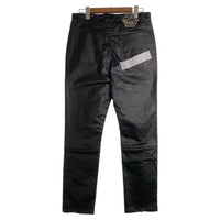 WANNA ワナ ECO LEATHER “CULT TRUE” FRONT FLARED PANTS エコレザー フロント フレアドパンツ ブラック Size 1 福生店