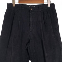 00's OLD NAVY オールドネイビー タック コーデュロイパンツ ブラック Size 34 福生店