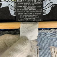 HARLEY DAVIDSON ハーレーダビッドソン BAR & SHIELD LOGO DENIM VEST デニムベスト ワッペン 刺繡 ライトブルー Size XL 福生店