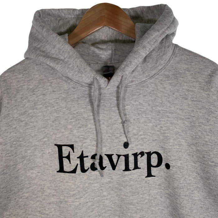 Etavirp. エタヴァープ Logo Hoodie ロゴプリント プルオーバースウェットパーカー アッシュグレー Size XL 福生店