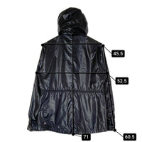 BURBERRY BLACK LABEL バーバリーブラックレーベル BMP13-701-09 裏地ノバチェック フード付きジャケット ブラック sizeM 瑞穂店