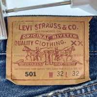 Levi's リーバイス 501 USA製 98年 ボタン裏553 リペア多数 デニムパンツ インディゴ size32 瑞穂店