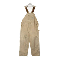 Carhartt カーハート R01 BRN USA製 ダブルニー オーバーオール ブラウン size48 瑞穂店