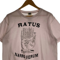 RATS ラッツ TENDERLOIN テンダーロイン RATSU NARROW VERUM 半袖 プリントTシャツ ホワイト Size M 福生店