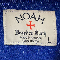 NOAH ノア スナップボタン スウェット長袖シャツ クレイジーパターン ネイビー sizeL 瑞穂店