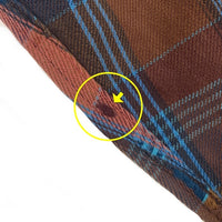 80's BIG MAC ビッグマック フランネルチェックシャツ ブラウン ブルー USA製 Size M 福生店