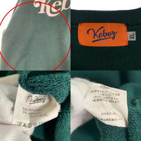 KEBOZ ケボズ クルーネック スウェットトレーナー ワンポイント ロゴ刺繡 グリーン Size XL 福生店