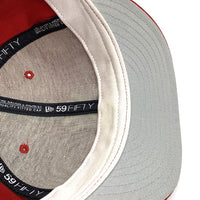 90's New Era ニューエラ MLB ニューヨーク・ヤンキース 59FIFTY ベースボールキャップ レッド ウール USA製 Size 7 3/8 (56.8cm) 福生店