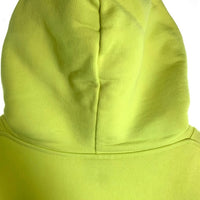 VETEMENTS ヴェトモン Logo-Printed Hoodie フロントロゴプリント プルオーバースウェットパーカー イエロー 蛍光 オーバーサイズ UE51TR820Y Size XS 福生店