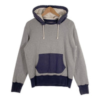 JOE McCOY ジョーマッコイ BALL PARK 後付けパーカー グレー ネイビー Size M 福生店