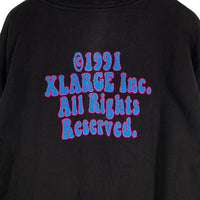X-LARGE エクストララージ 23SS DAISY ZIP HOODED SWEAT ジップアップ スウェットパーカー ブラック 101231012034 Size M 福生店