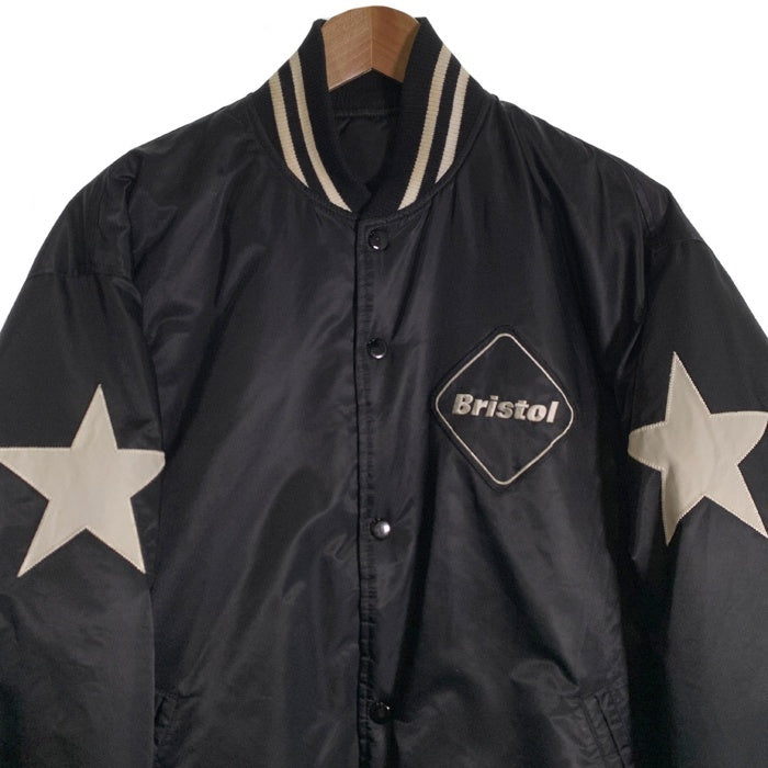 F.C.Real Bristol エフシーレアルブリストル 19AW STARTER BLACK LABEL REVERSIBLE STADIUM  JACKET スターター リバーシブル スタジアムジャケット ブラック FCRB-192136 Size L 福生店