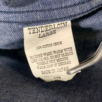 TENDERLOIN テンダーロイン 21SS BASEBALL SHT S/S DENIM RH デニム 半袖 ベースボールシャツ インディゴ Size L 福生店