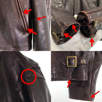 Schott ショット 642VS レザーシングルライダースジャケット ライナー無し チェリーブラウン Size 40 福生店