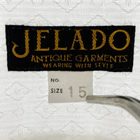 JELADO ジェラード ANTIQUE GARMENTS ダイヤ ジャガード コットン長袖シャツ ホワイト size15 瑞穂店