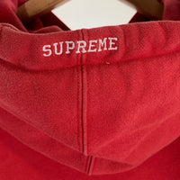 SUPREME シュプリーム 19AW NIKE ナイキ Leather Applique Sweatshirt レザーアップリケ プルオーバースウェットパーカー レッド CK6225-687 Size M 福生店