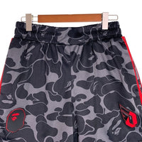 adidas アディダス BAPE ベイプ Dame 9 デイム9 メッシュショーツ ショートパンツ バスパン ブラック レッド JF1153 Size JP XL 福生店