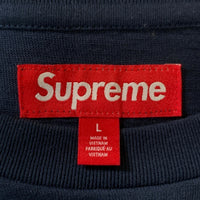 SUPREME シュプリーム 24AW 24AW Twill Applique S/S Top ツイルアップリケ ショートスリーブトップ Tシャツ ネイビー Size L 福生店
