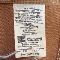 Carhartt カーハート B01 BRN USA製 06年 ダブルニー ペインターパンツ ブラウン size31x30 瑞穂店