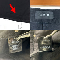EGONLAB. エゴンラボ 25SS BAGGY DENIM PANTS バギー デニム ワイドパンツ ブラック DN006C Size XS 福生店