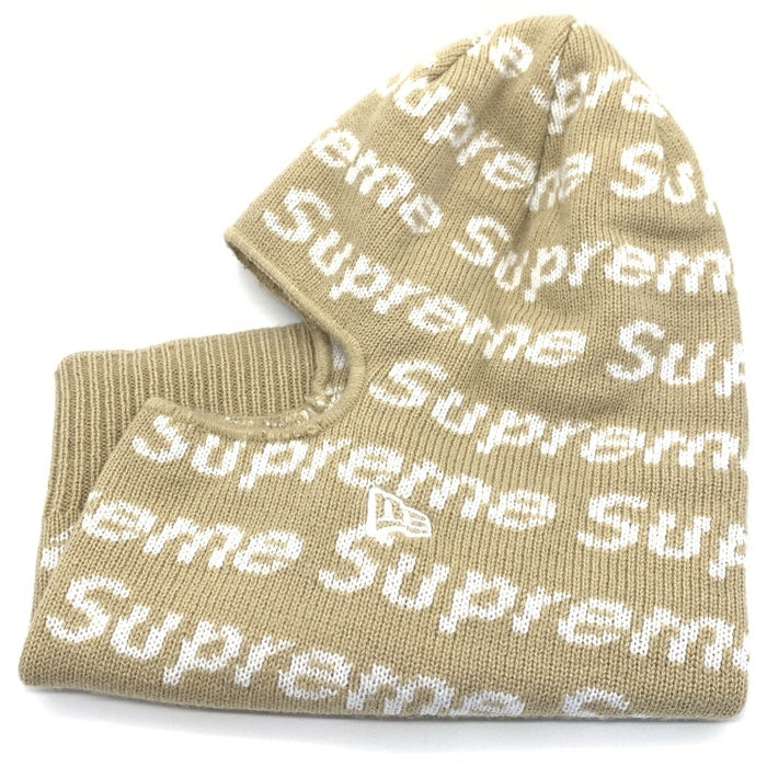 SUPREME シュプリーム 23AW New Era Repeat Balaclava ニューエラ リピート バラクラバ ニット 目出し帽 ベージュ  福生店