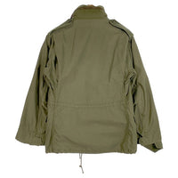 70's~ U.S.ARMY 米陸軍 M-65 3rd ミリタリー フィールドジャケット オリーブ コットン ナイロン ノンリップ 襟SERVALファスナー Size S-S 福生店