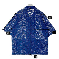 Needles ニードルズ Cabana Shirt カバナシャツ C Pe R Lace Cloth FLOWER フラワーレース 半袖 ブルー MR252 Size L 瑞穂店