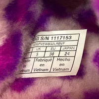 UGG アグ 1117153 Fluff Yeah Slide Leopard フラッフ イヤー スライド レオパード サンダル パープル size24cm 瑞穂店