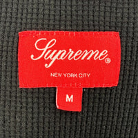 SUPREME シュプリーム 22AW Houndstooth Flannel Hooded Shirt ハウンズトゥース フランネル フーデッドシャツ ブラック 内サーマル Size M 福生店