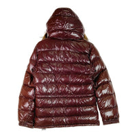MONCLER モンクレール ROD ロッド ファー ダウンジャケット ワイン size0 瑞穂店