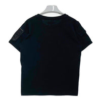 AVIREX アヴィレックス 783-5135606 50th Anniversary LEATHER PATCHED FATIGUE T-SHIRT レザーパッチ ファティーグ Tシャツ ブラック sizeF 瑞穂店