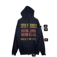 GUNS N' ROSES ガンズアンドローゼズ JAPAN TOUR 2022 プルオーバースウェットパーカー ブラック Size L 福生店