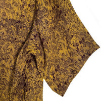 Needles ニードルズ 23SS CLASSIC SHIRT ポリエステル レーヨン オープンカラーシャツ 半袖 アブストラクト イエロー MR139 Size M 福生店