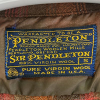 SIR PENDLETON サー ペンドルトン 70's USA製 ボードシャツ ブラウン×オレンジ sizeS 瑞穂店