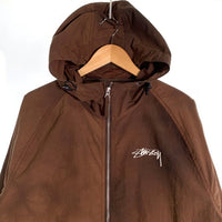 STUSSY ステューシー 22AW Wave Dye Beach Shel Jacket ウェーブダイ ビーチシェル ナイロンジャケット ブラウン 115647 Size L 福生店