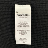 SUPREME シュプリーム 22AW Houndstooth Flannel Hooded Shirt ハウンズトゥース フランネル フーデッドシャツ ブラック 内サーマル Size M 福生店